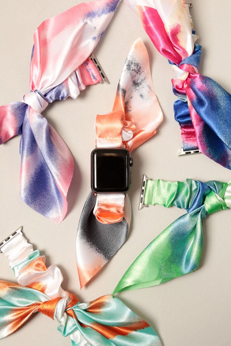 Tie dye scrunchie online apple watch band