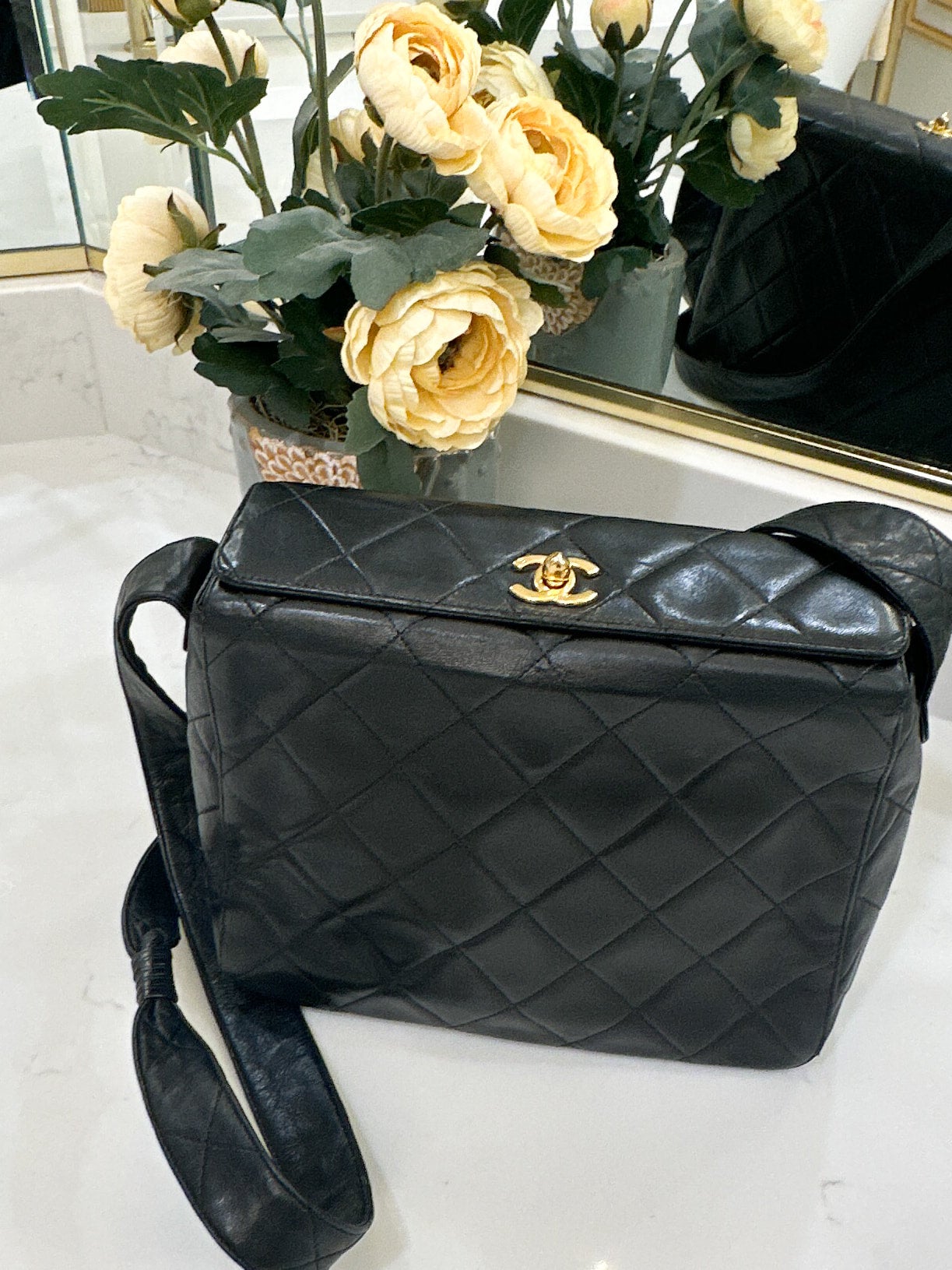 Chanel quilted crossbody bag cheap