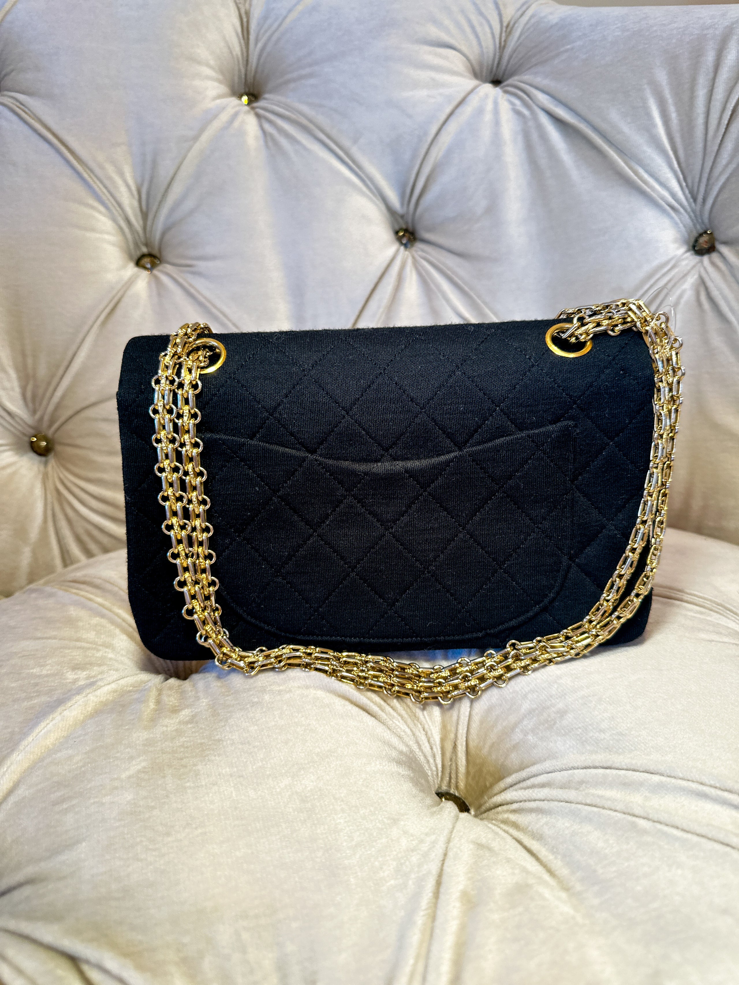 Chanel jersey bag top